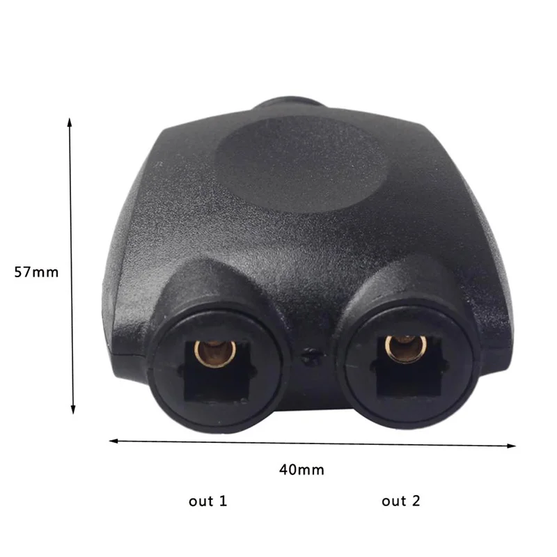Digital SPDIF Optical Audio Splitter 2 Way Toslink Splitter Adapter 1 input 2 Output SPDIF Optical Cable Splitter Hub for CD DVD