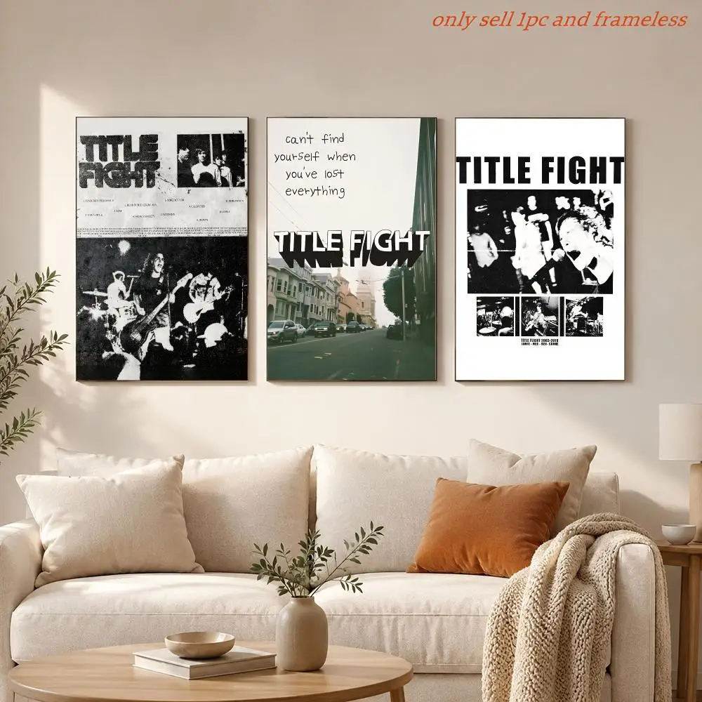 Rock Band T-Title Fight Poster HD Anime Hot Theme Singer/OST/Movie-Waterproof Self-Stick Home Decor