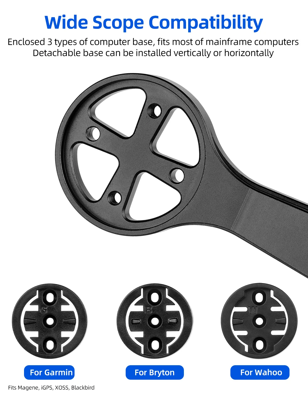 Deemount Extended Stem Holder für Specialized Roval Rapide Cockpit, passend für Garmin 1050 Wahoo ACE Magene GoPro Mount Bracket Holder – Detail 6
