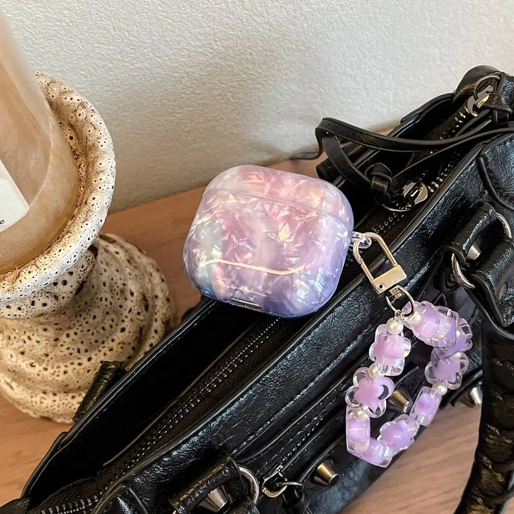 الفاخرة الفتيات اللؤلؤ حقيبة سماعة الاذن ل Airpods برو 3 حافظة ل AirPods 4 3 2 حافظة ل Airpods Pro2 غطاء مع صندوق سماعة المفاتيح