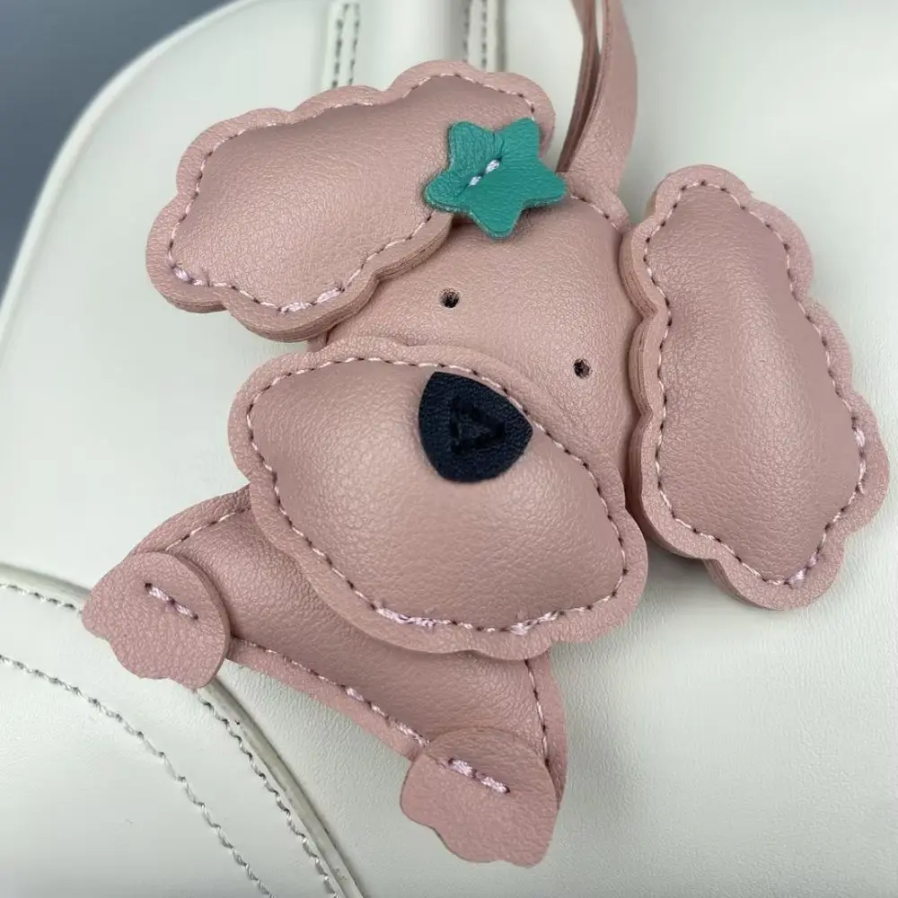 حقيبة من جلد البولي يوريثان ذات أذنين مموجة - سحر مشبك شعر مجعد لطيف مع فيونكة/نجمة، إكسسوار حقيبة رائع #5