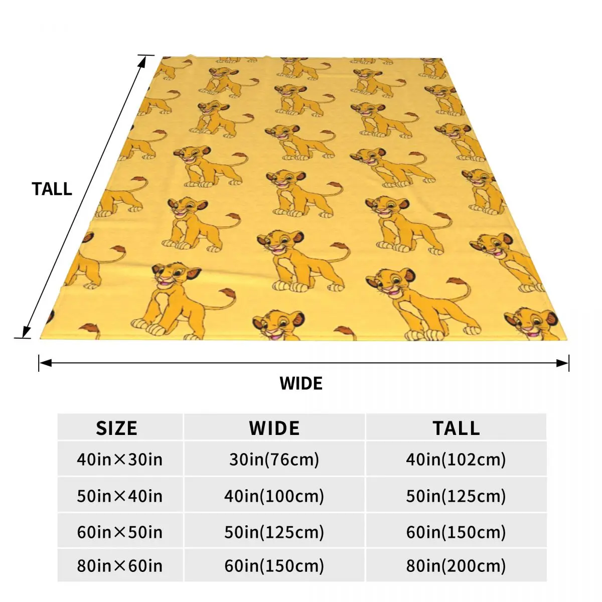 Lion King Simba Cartoon coperta copertura flanella Cute Super Soft Throw coperte per biancheria da letto divano camera da letto trapunta