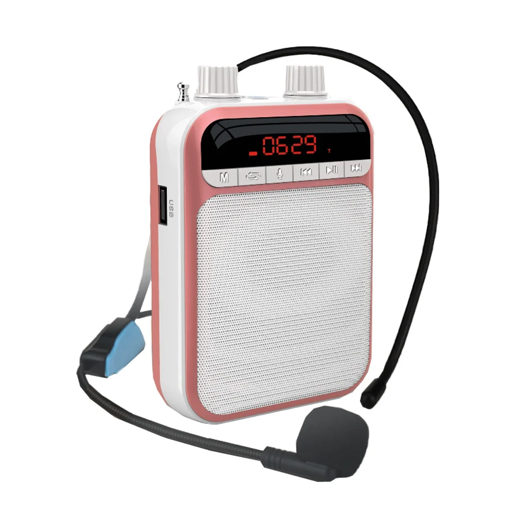 

Voice Amplifier Rechargeable Pa System Speaker Professional Portable Amplifier for Teacher Tour Guide Instructor Multifunction