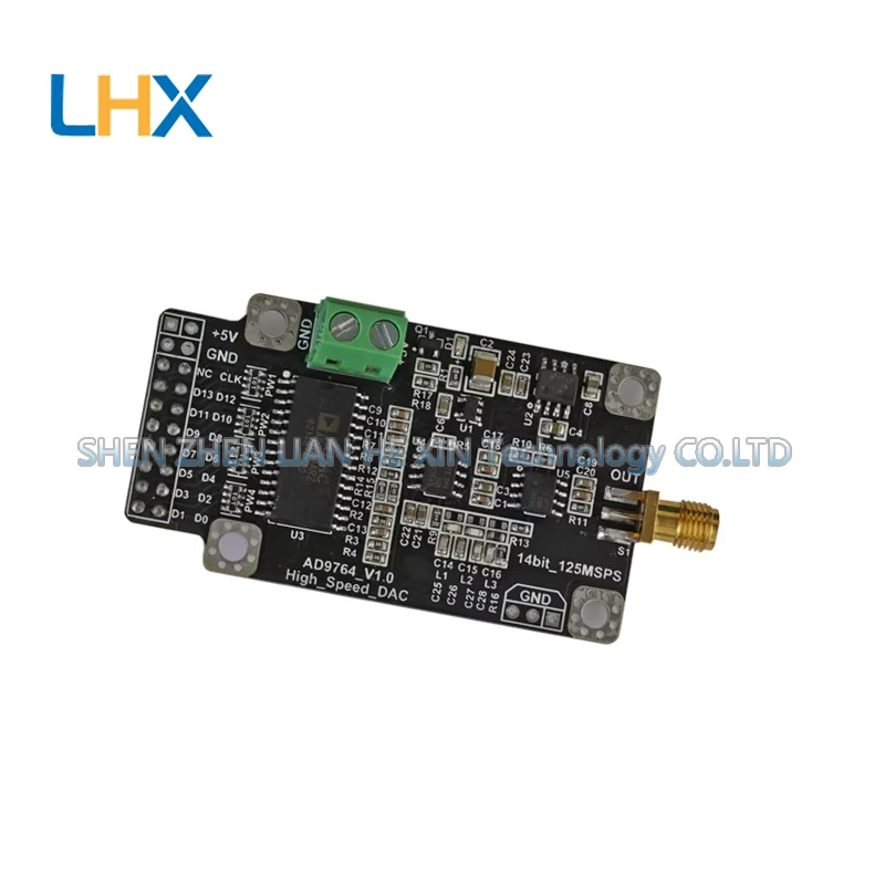 

AD9764 14-битный 125МГц модуль цифро-аналогового преобразователя, высокоскоростной генератор сигналов ЦАП