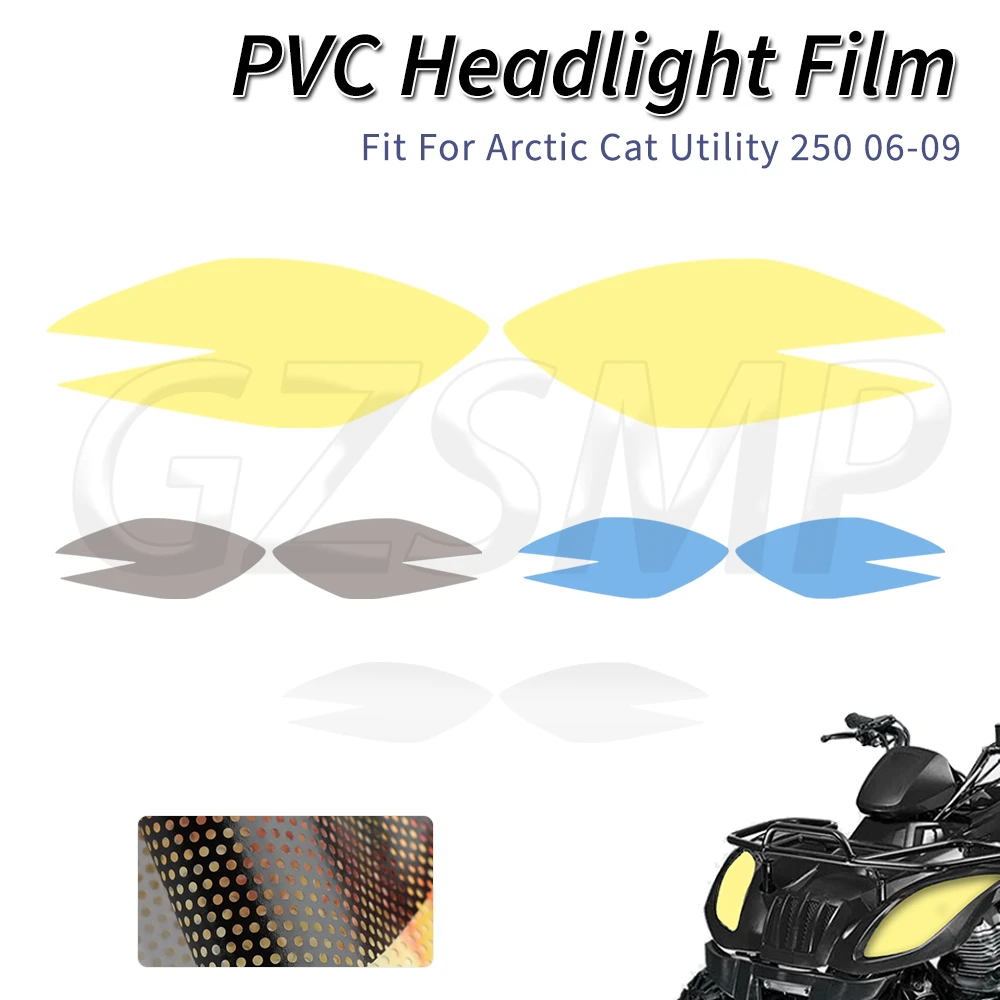 

Headlight Sticker ATV Anti Scratch Transparent Protection Film Decals Fit for Arctic Cat 250 Utility 150 300 2X4 Utility