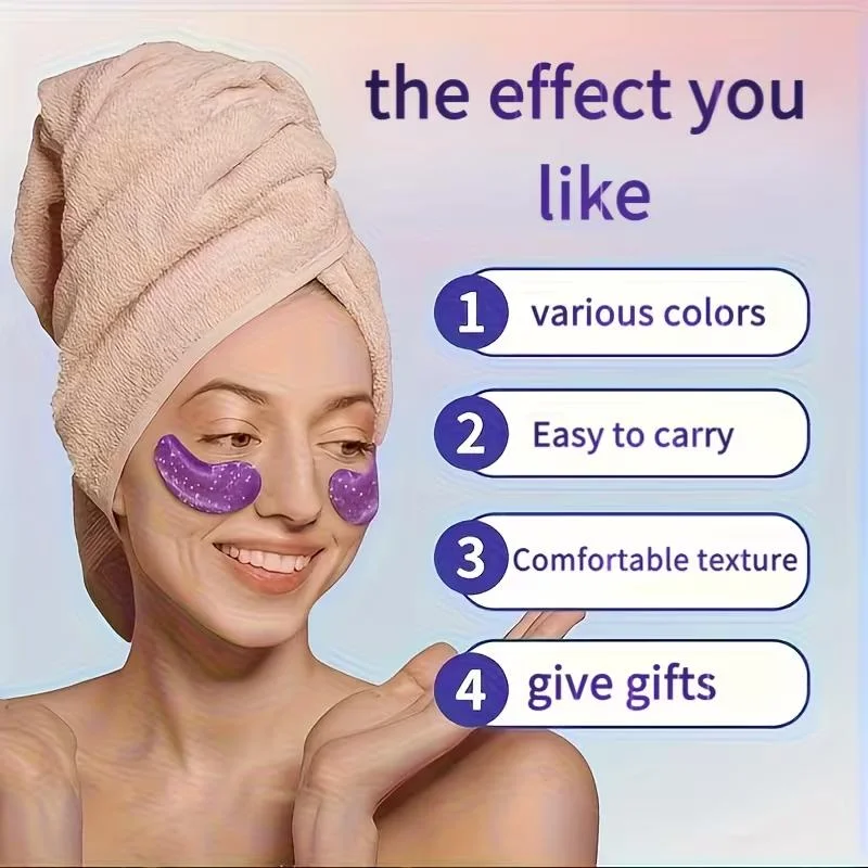 Pack of 10 Gel Eye Masks (Cold Compress), Suitable for Men and Women – Colors Selected at Random