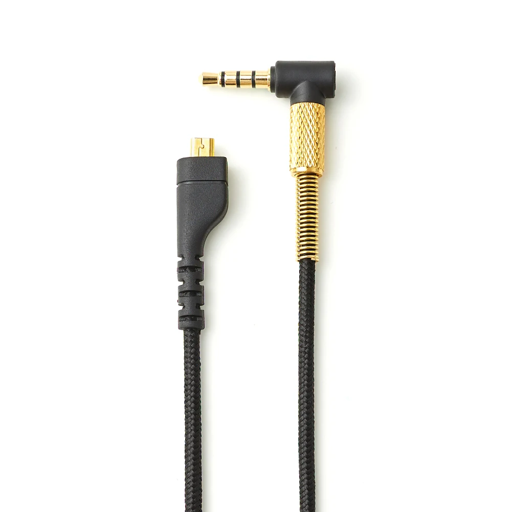 مايكرو USB 3.5 مللي متر AUX مضفر الحبل 2 متر سماعة الألعاب الصوت تمديد كابلات الحبل مرنة ل SteelSeries Arctis 3 5 7 Pro #1