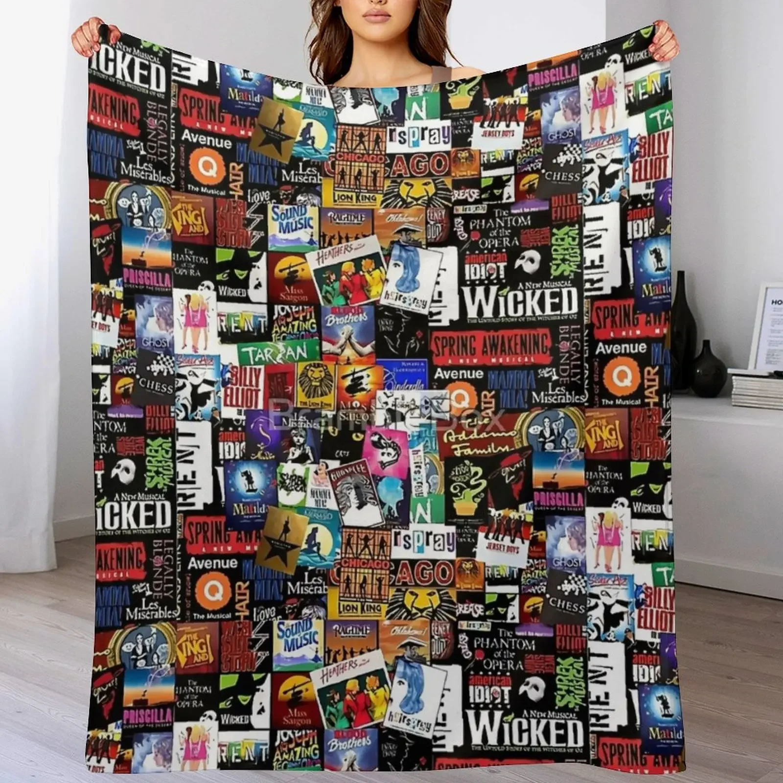 

Collage II Musical Throw Blanket Soft Cozy Blanket for Pet Kids Adults