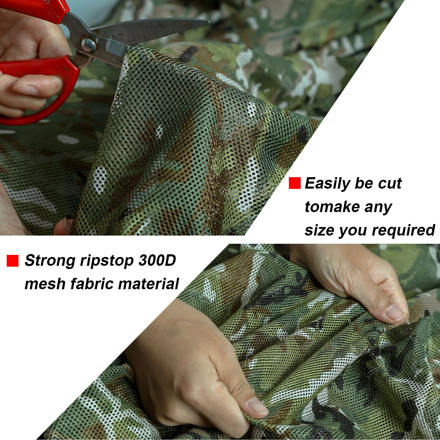 Simple CP Camouflage Netting, Multiple Size Awning Cover Mesh, Fabric Cloth, Shade Net, Outdoor Courtyard Decoration, 300D