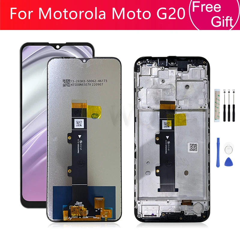 

For Motorola Moto G20 LCD Display Touch Screen Digitizer Assembly XT2128-1 XT2128-2 Screen With Frame Replacement Repair