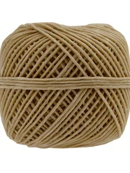 200 in Hemp Wick, Hemp Wick Coated with Good Natural Beeswax, Used for Making Hemp Wick Lighters or Candles, Slow Burning, Non-Drip, Standard Size (1.2 mm)