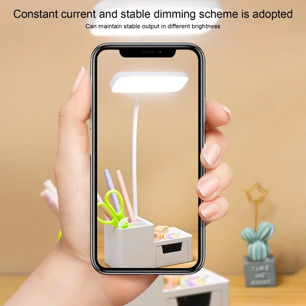 مصباح مكتب LED عكس الضوء وميض الحرة مرنة خرطوم تصميم حماية العين سطوع عالية الإضاءة القابلة لإعادة الشحن 2 في 1 العين سيارة