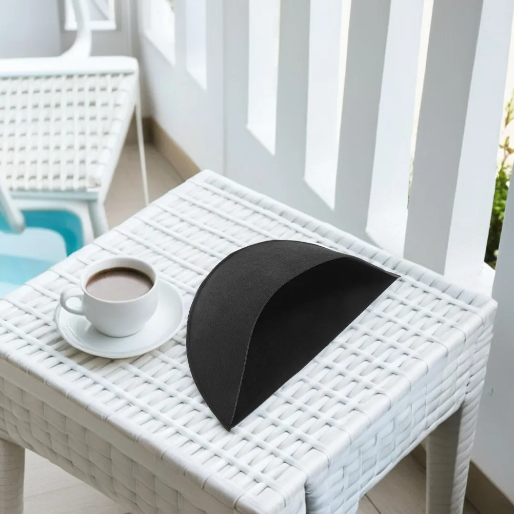 3Pcs Half Round Fabric Planter Liners Reusable Water Absorbent Aeration Support for Hanging Baskets Flower Pots Garden Decor