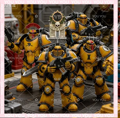 

Фигурки JOYTOY Warhammer 40K 1/18: Имперские Кулаки, аниме-фигурки для взрослых 18+