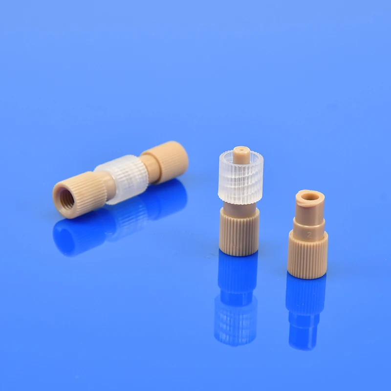 Runze Fluid PEEK Female Thread 10-32UNF 1/4-28UNF With PP Male Luer Adapter