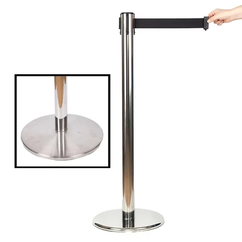 【Professional Use】Stainless Steel 2m Belt Length Straight Barrier YSH Cast Iron Straight Barrier Color Customizable Retractable