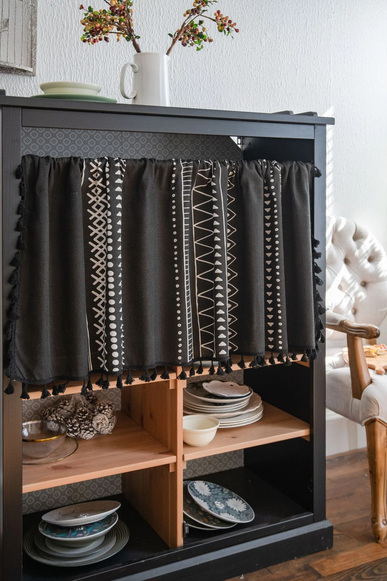 

2025 Rod Pocket Lace Semi-Curtain for Windows, Kitchen, or Cabinets, Elegant Functional Polyester Cotton Short Cotton 3 Sizes