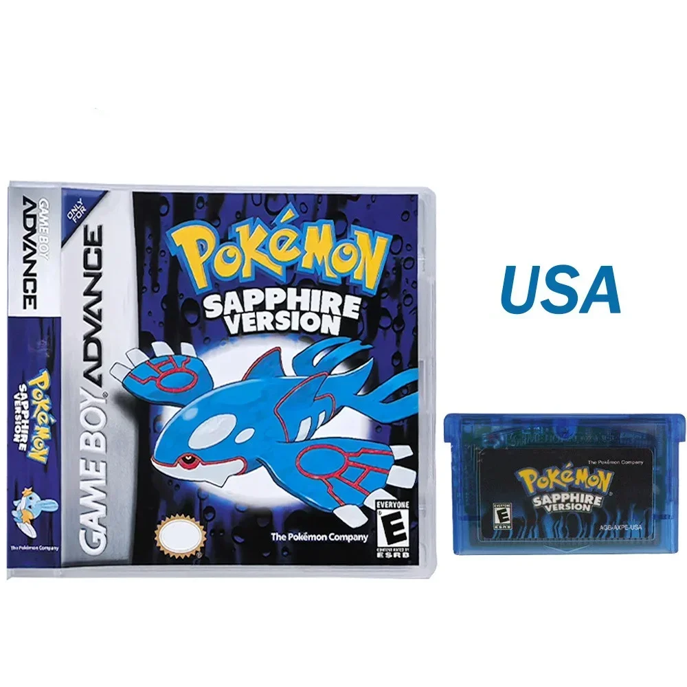 Boîte de jeu GBA Pok é mon série Jade Red Leafgreen Ruby Sapphire, 5e édition, cartouche de jeu vidéo 32 bits, sans manuel, nouvelle collection 2025