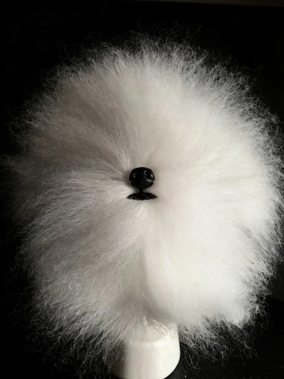 Bichon Frise Head Simulation Fake Fur Brown Bear Style Pet Grooming Practice Artificial Fur for Grooming Training