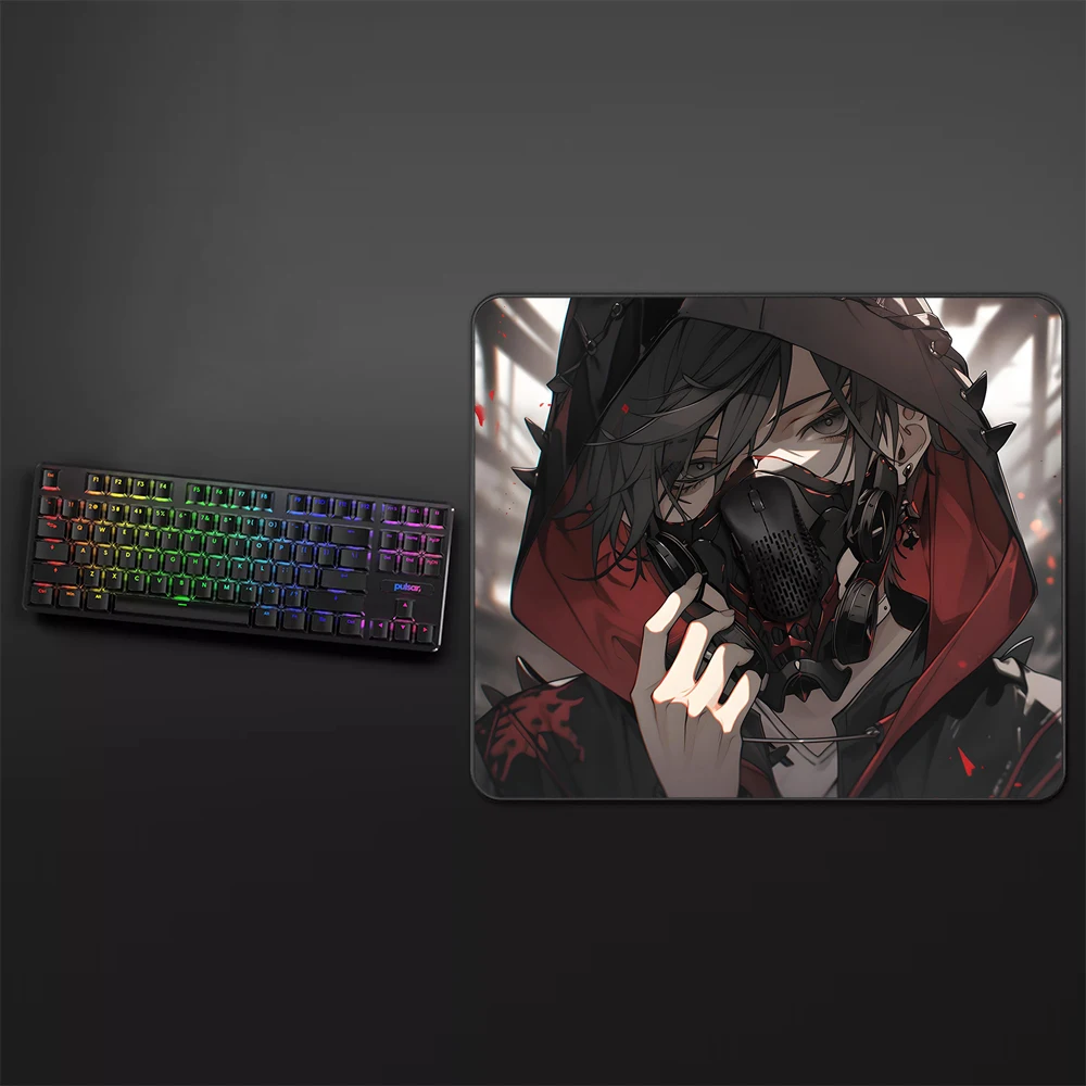 45x40CM Premium Speed Mouse Pad FPS Professional E-Sports Mouse Mat Black Mask Boy Locking Edge Computer Gaming Mousepad Gamer