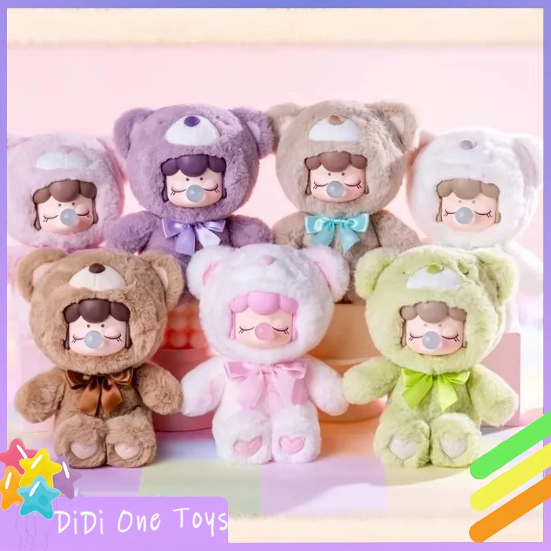 Robotime Rolife Nanci Chocolate Colorful Plush Bear Series Blind Box Kawaii Decoration Surprise Box Children'S Christmas Gifts