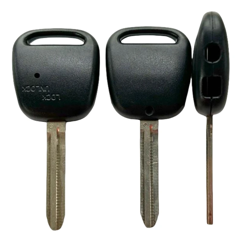 XIEAILI OEM 10 pièces 2 boutons latéraux coque de clé de remplacement coque de clé à distance pour Toyota Carina Estima Harrier avec lame TOY43