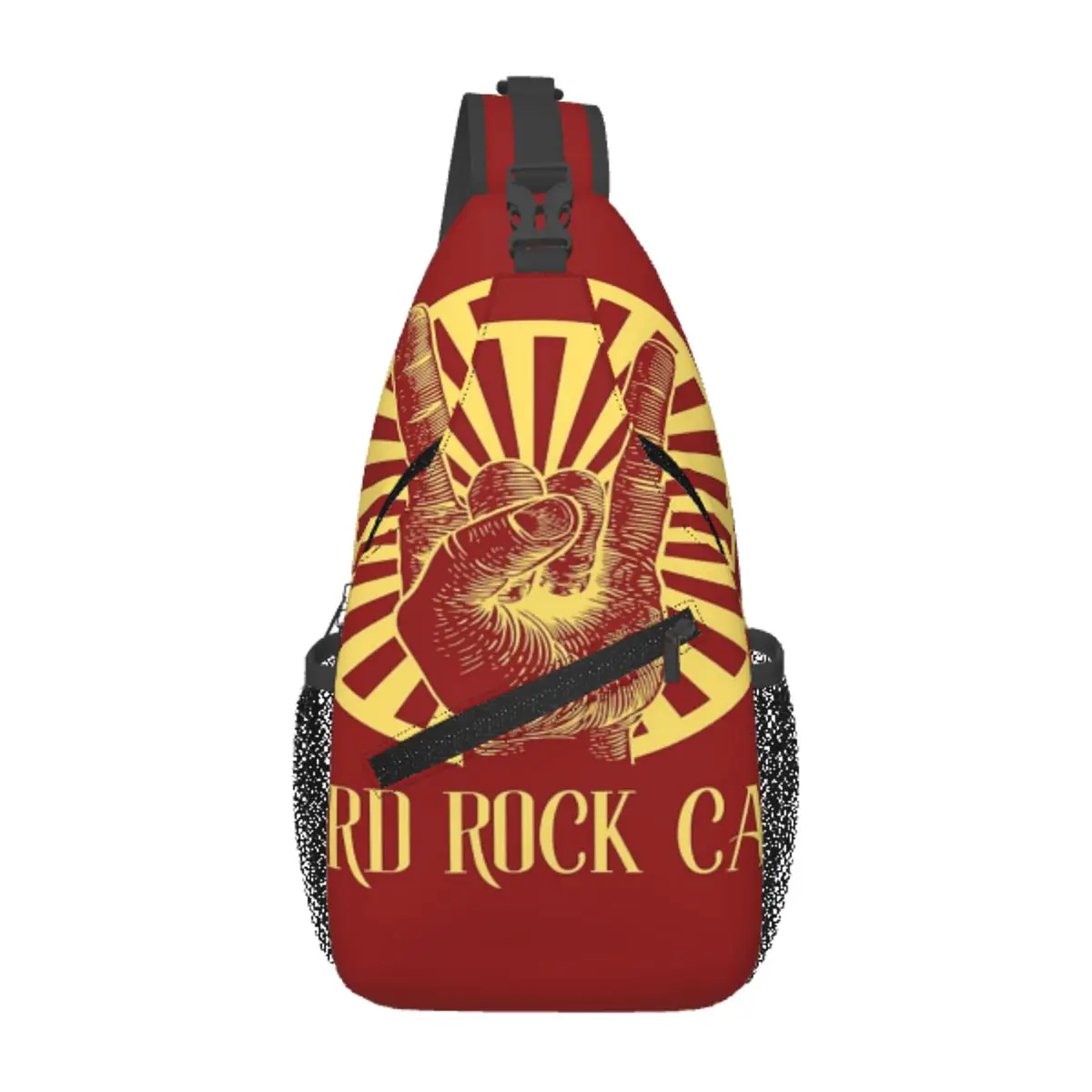 Hardrock Cafe Borsttas Vakantie Met Rits Mesh Tas Uit Cross-Borst Tas Multi-Stijl