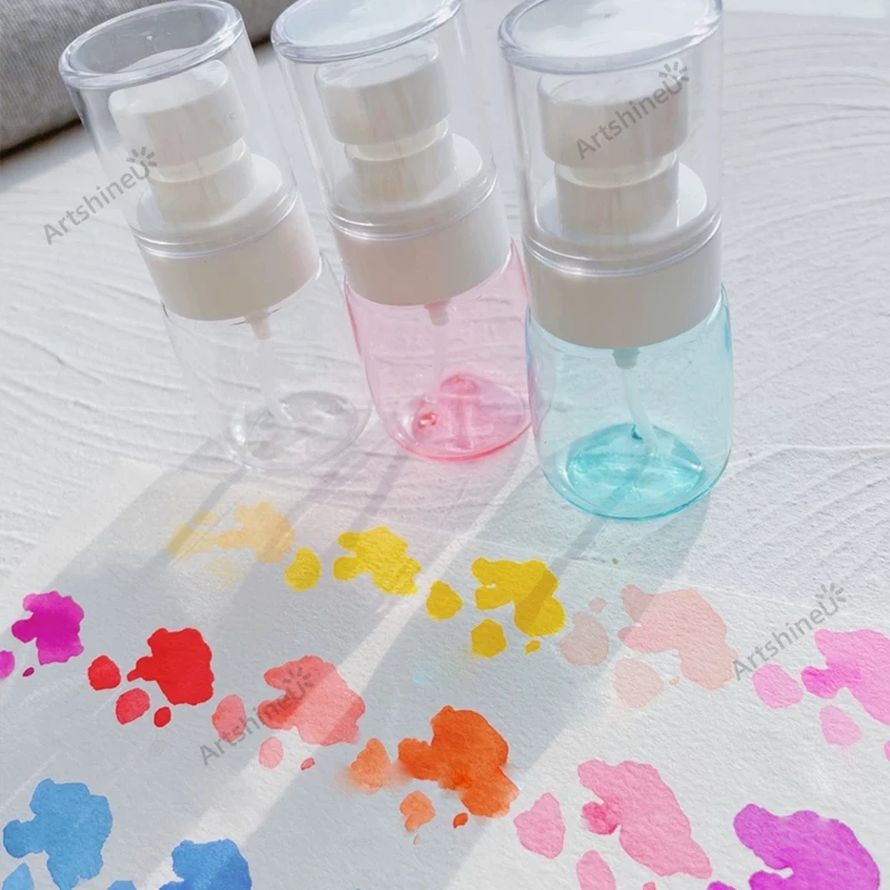 30/200ML Empty Moisturizing Spray Bottle Refillable Perfume Portable Watercolor Oil Painting Acrylic Watering Can Art Container