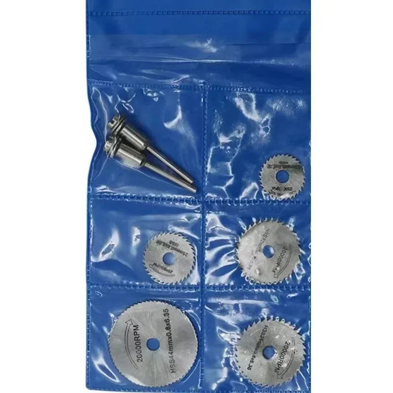 1Set/7pcs Mini Circular Saw Blade Hss Cutting Disc Rotating Drilling Tool Accessories For Wood Plastic And Aluminum