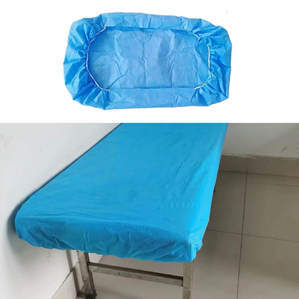 

5PCS Disposable Medical Bed Cover Non-woven Two-end Elastic Bed Cover for Clinic Beauty Salons Medical Sterile Stretcher Cover