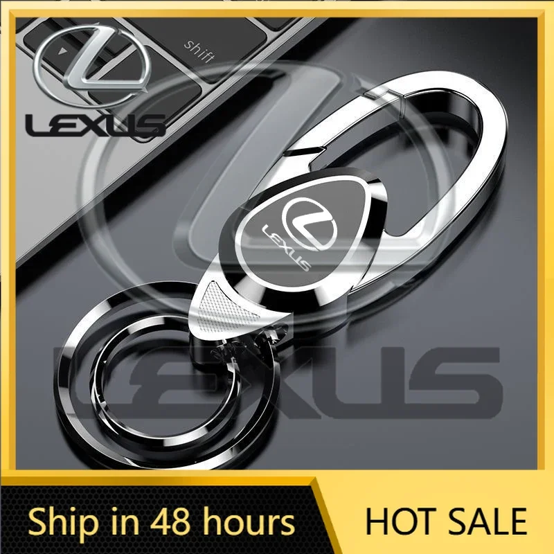 

2026 Hot Interior Stickers 1Pc Car Key Chain Keyring Pendant Metal Keychain Holder Accessories For Lexus ES300 RX330 RX300 GS300