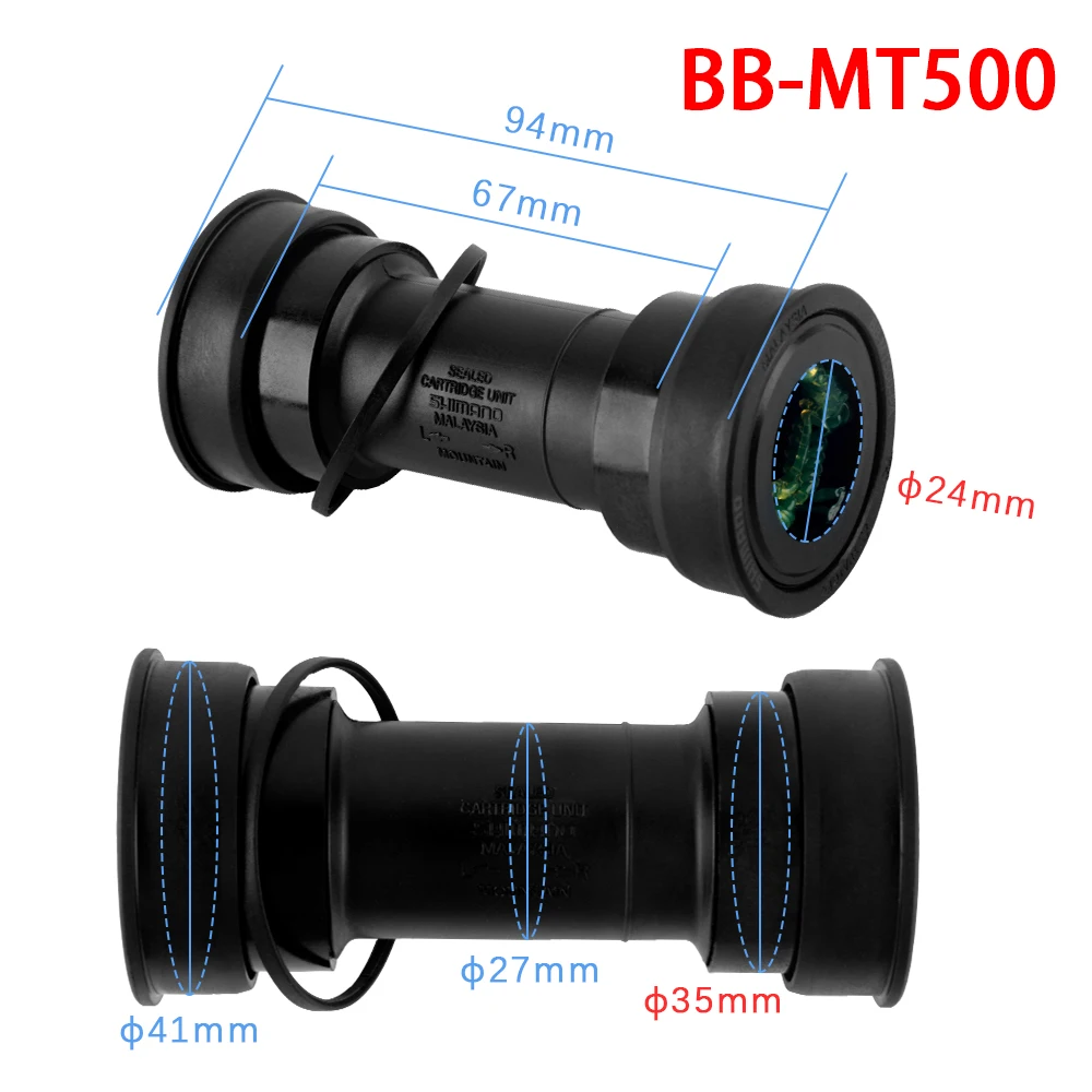 SHIMANO FC-MT510-1 1x8/9/10/11/12-Gang ​ ​ MTB 170/175mm WUZEI 96BCD 32/34/36/38/40T BSA-MT501/PA-MT500 Mountainbike-Kurbelgarnitur – Detail 13
