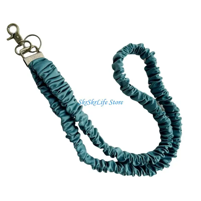 

E65E Elastic Neck Lanyard Key Holder For Phone Keychain Badge Holder Lanyard Necklace Card Holder Lanyard Key Accessories