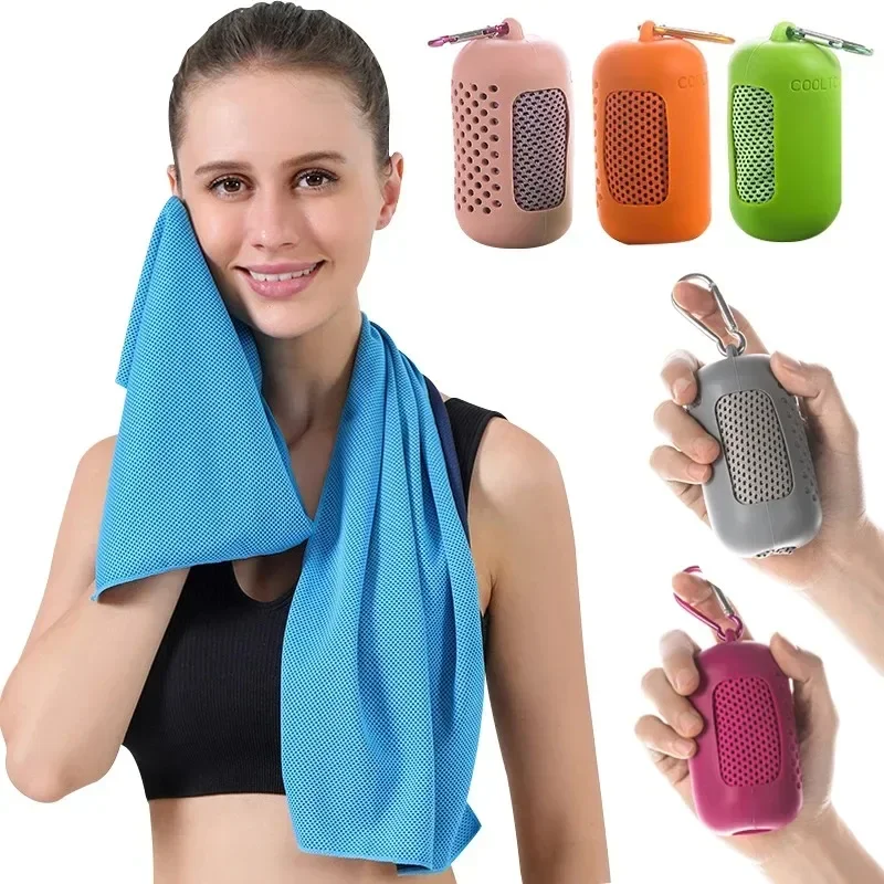 Outdoor Koude Handdoek Draagbare Zomer Ijs Zijde Koude Oefening Gym Handdoek Outdoor Fitness Sneldrogend Zachte Koude Fitness Handdoek Duurzaam