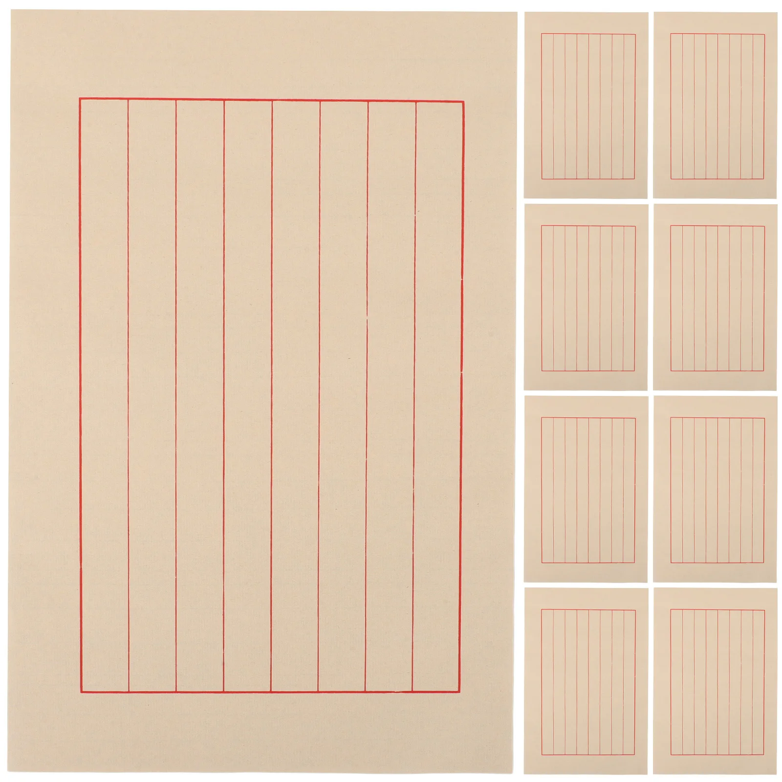 50 ورقة سميكة من ورق الأرز للخط الصيني على الطراز العتيق لممارسة الخط ومستلزمات الكتابة الفنية #1