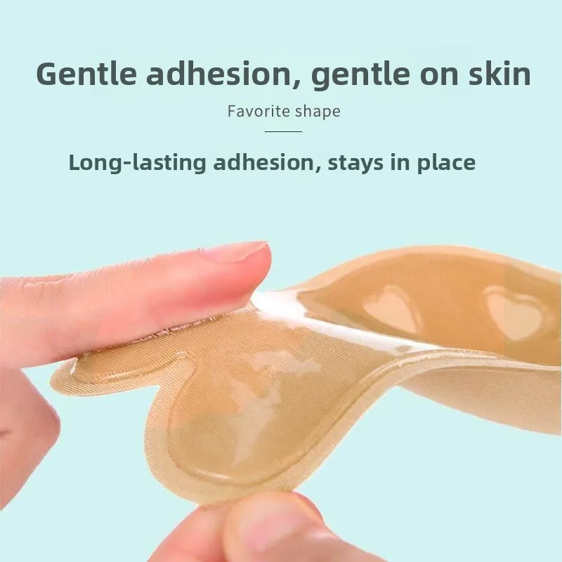 Summer Thickened Silicone Nipple Covers Women's Invisible Breathable Thin Strapless Bra Pads for Wedding Dress Anti-Sweat view 4
