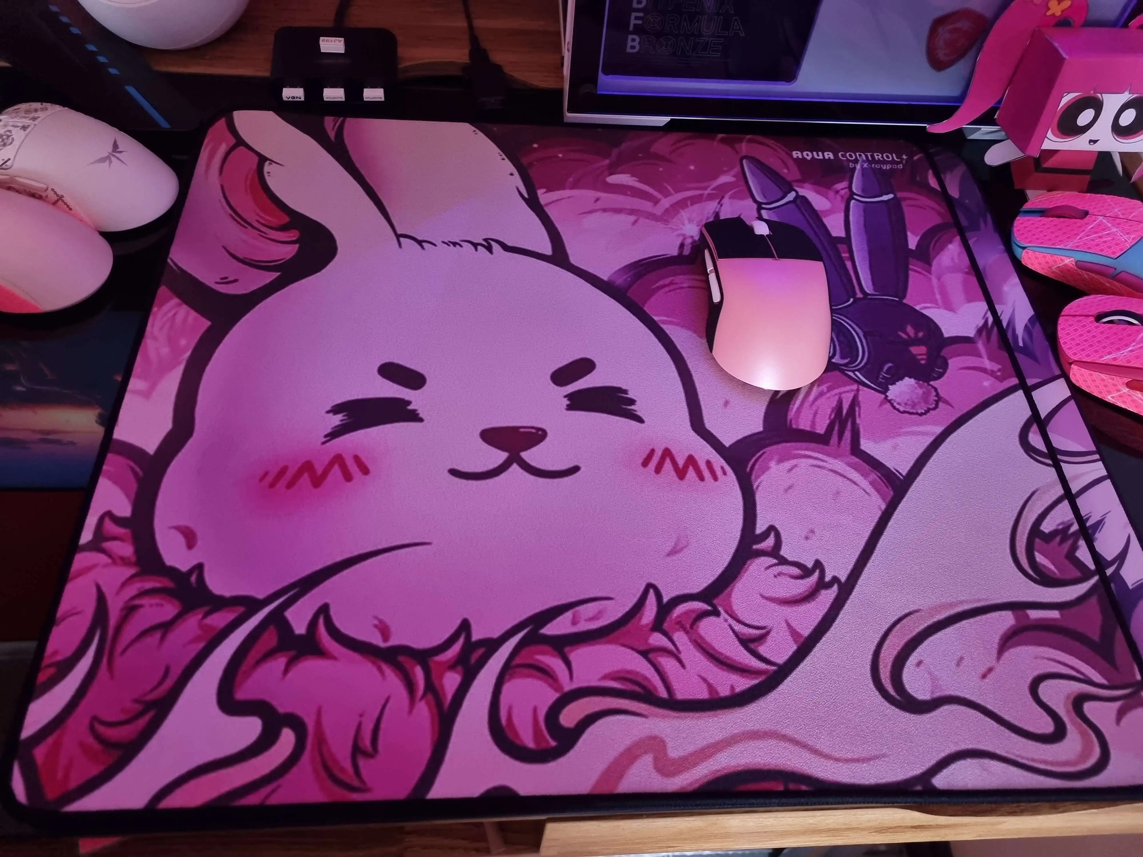 Imagem -03 - Personalizado X-raypad Aqua Control Plus Ac2 Zero Mouse Pad Tapete de Mesa com Ponto 50x50cm