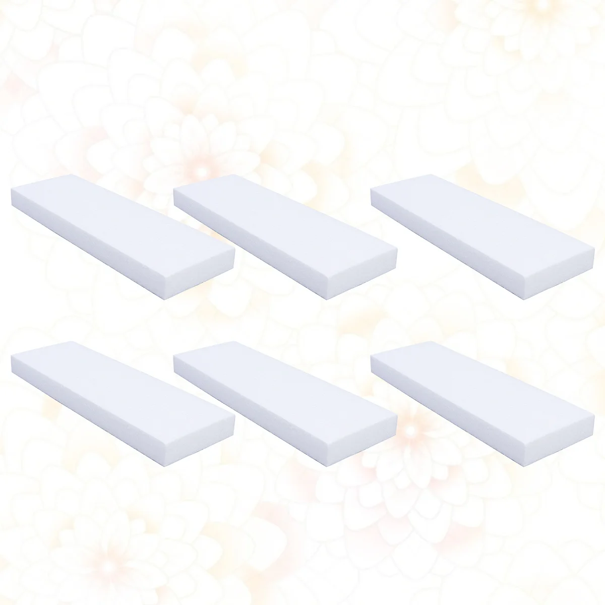 

6pcs Foam Blocks White Craft Base For Cake Diy Cake Display Embryo Fondant Decorating Centerpiece Tool