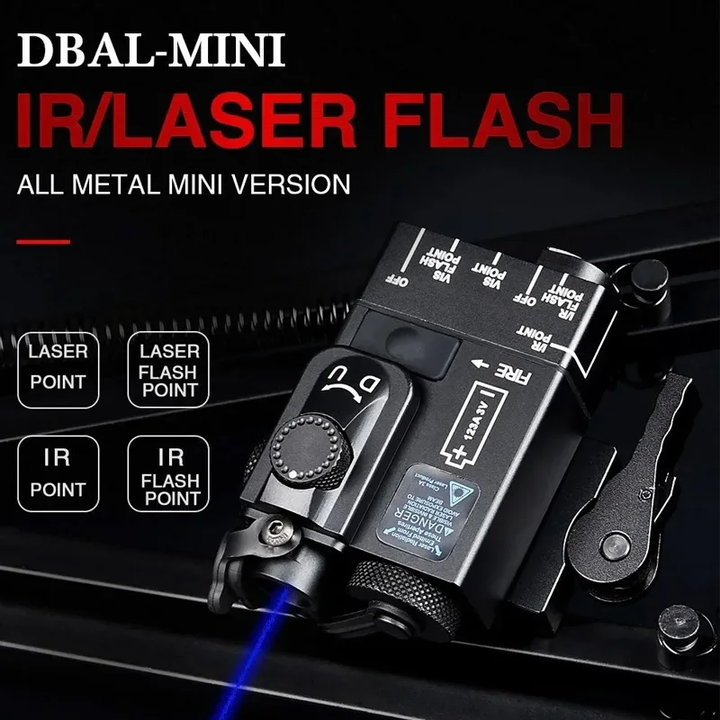 

Tactical Full-Metal DBAL-A2 Red Green Blue Dot IR Sight Pointer Strobe NO White light Flashlight DBAL-A2 PEQ M300A M600C NGAL