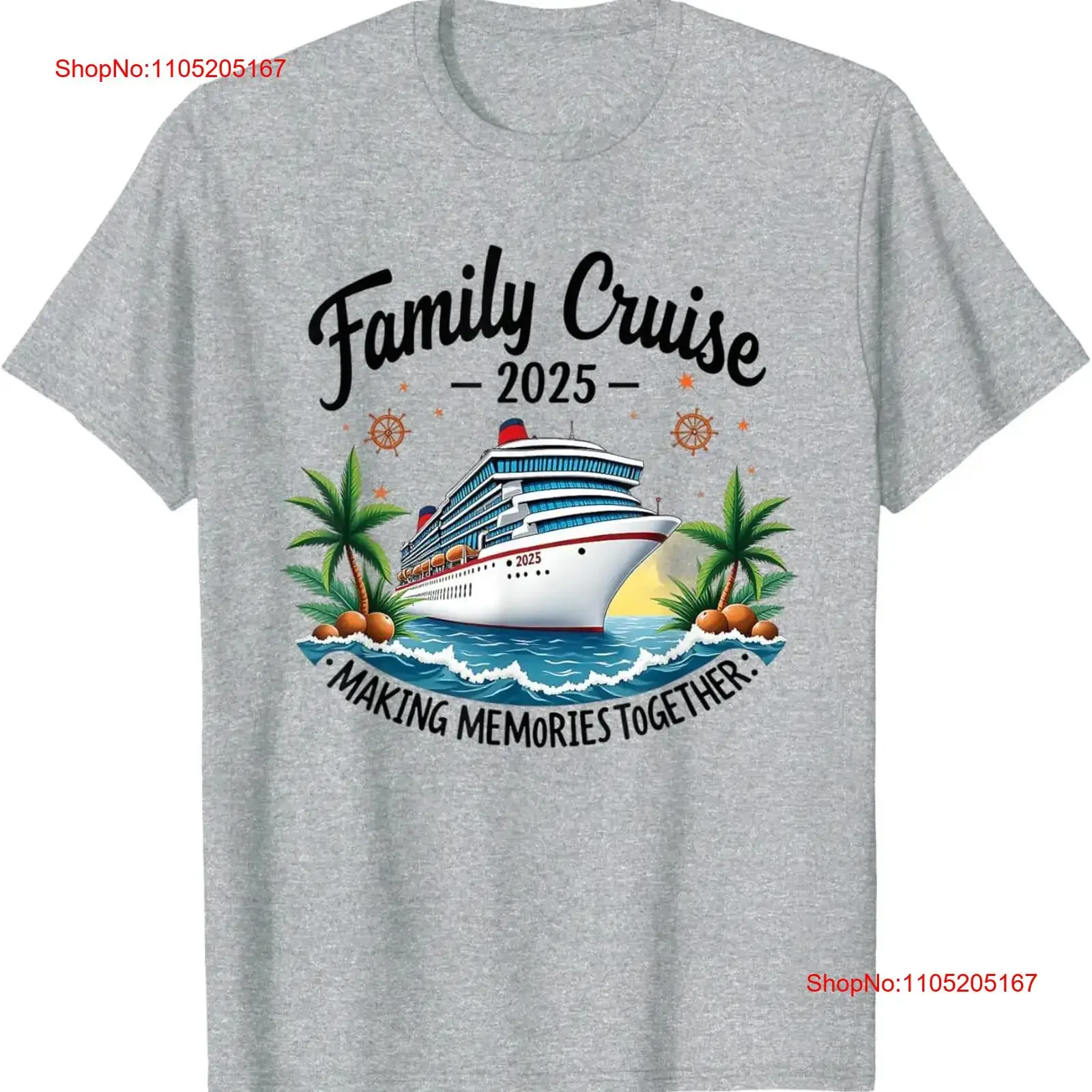

Семейный круиз 2025, одинаковая футболка с изображением корабля для отпуска, винтажная стираная футболка унисекс, удобная модная универсальная футболка