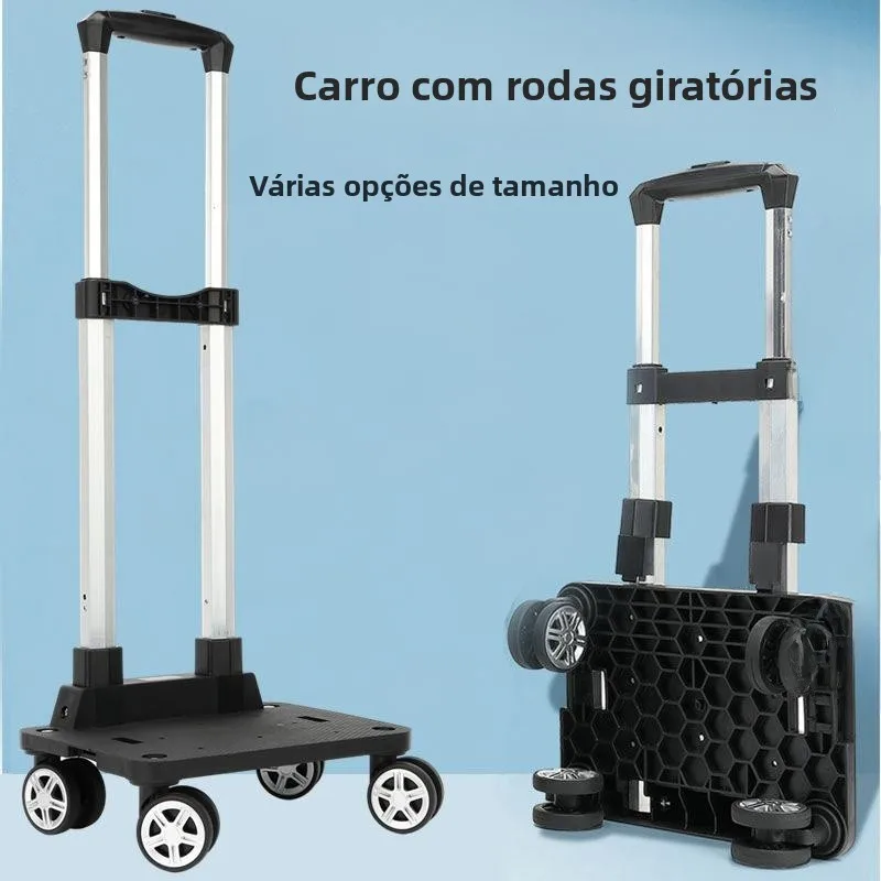 portable-lightweight-aluminum-alloy-wheelbarrow-shopping-cart-thickened-aluminum-soundbox-universal-wheel-trolley-car