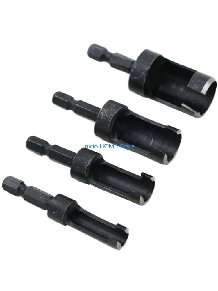 A5YD 6mm/ 10mm/ 13mm/ 16mm 4pcs 목재 플러그 홀 커터 비트 키트 목공 도구