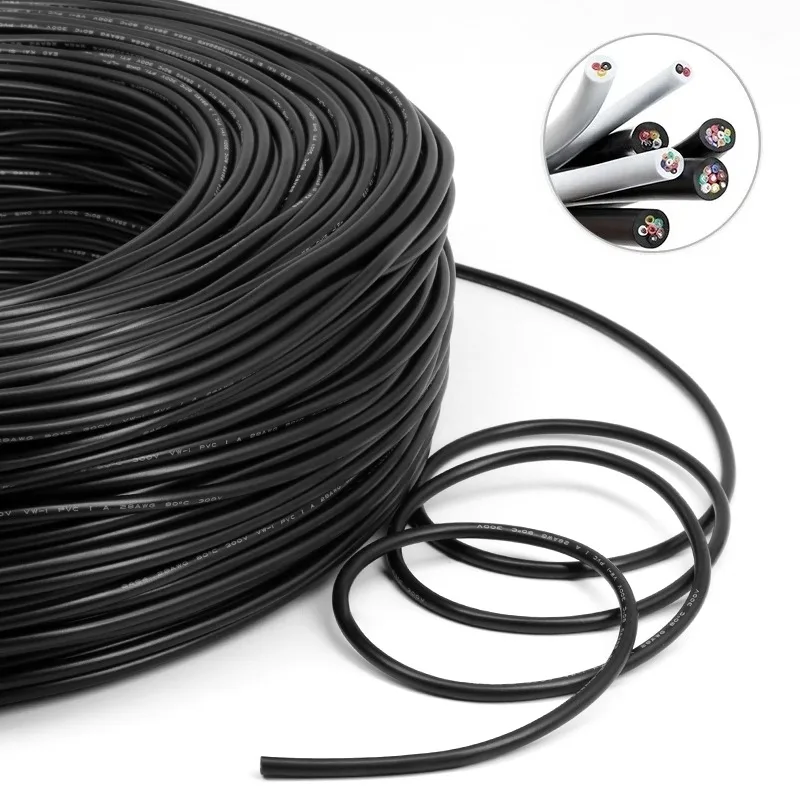 2/5/10M 30AWG UL2464 Sheathed Wire Cable Channel Audio Line 2 3 4 5 6 7 8 9 10 Cores Insulated Copper Cable Signal Control Wire