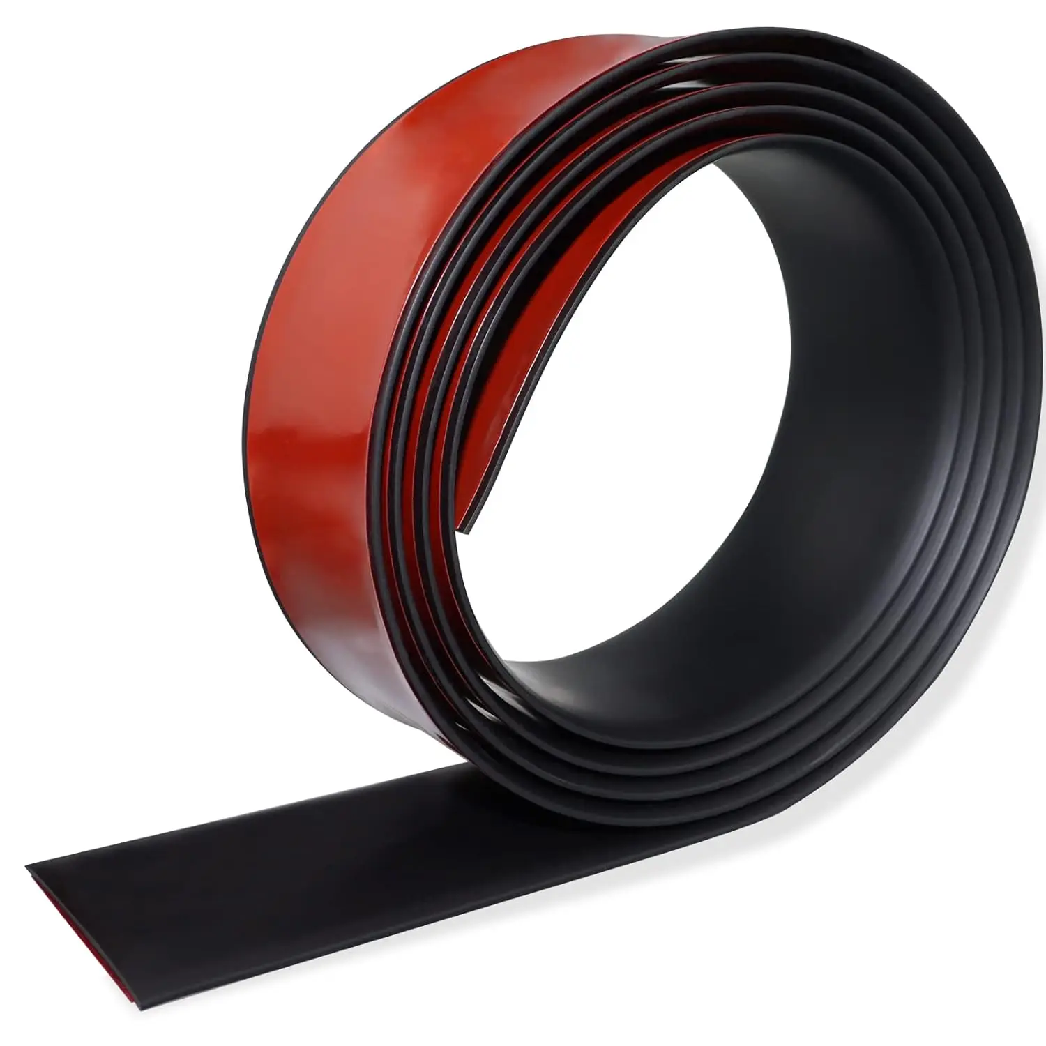 

Self Adhesive Floor Transition Strip 2in Wide Vinyl Flat Divider for Laminate, Tile, and Carpet Gaps (6.56Ft, Black)