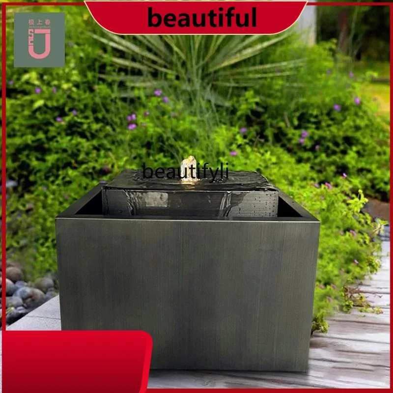 Flowing water fountain water system modern courtyard garden villa landscape club home water feature ornament