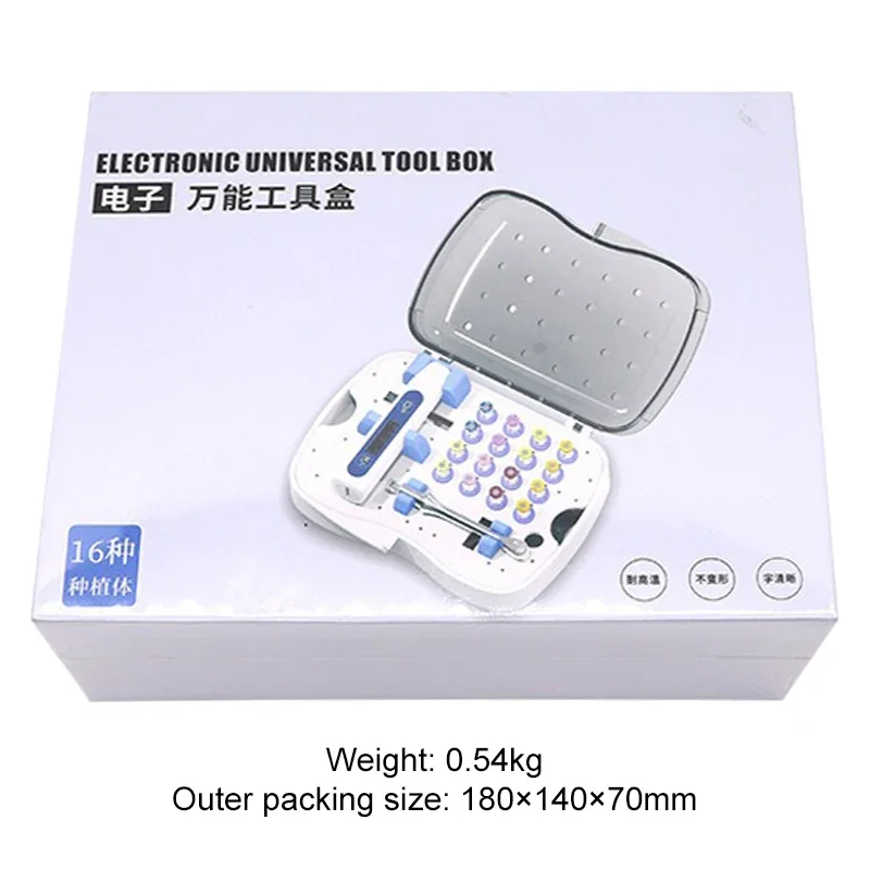 Dental Universal Implant Torque Wrench Electric Torque Set 10-40Ncm Driver Wrench Ratchet with Colorful Screwdriver Repair Tools