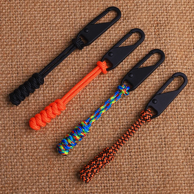 5pcs Zipper Pullers Durable Wear-resistant Polyester Cord Knapsack Zipper Repair Accessories Easy To Use