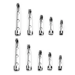 20pcs/lot 316 Stainless Steel Pin Brooch Safety Brooch Base Settings Blank Suitable For DIY Handicraft Making Accessories