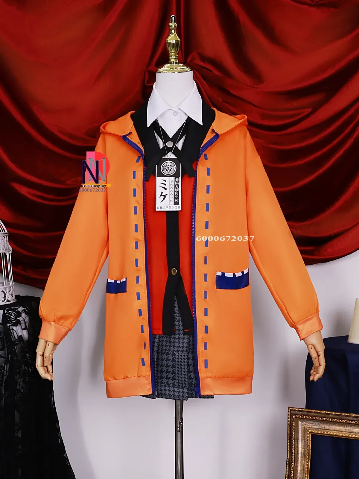 Anime Kakegurui Yomotsuki Runa Cosplay Costume JK School Girl Yumeko kishima Jacket Hoodie Coat Halloween Carnival Outfit