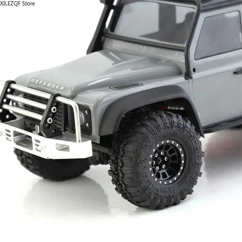 

1.0" Metal Beadlock Wheel Rim & Rubber Tire Set 57mm for 1/18 1/24 RC Crawler SCX24 AX24 TRX4M FCX24 Upgrade Parts